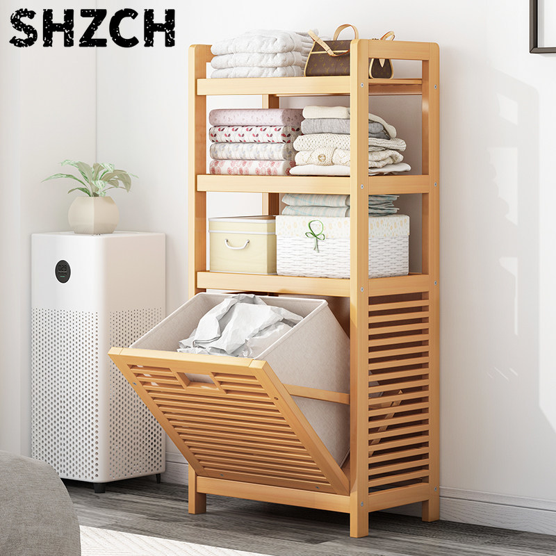 Home Bathroom Vent - Cesto para Ropa Sucia de Bambú