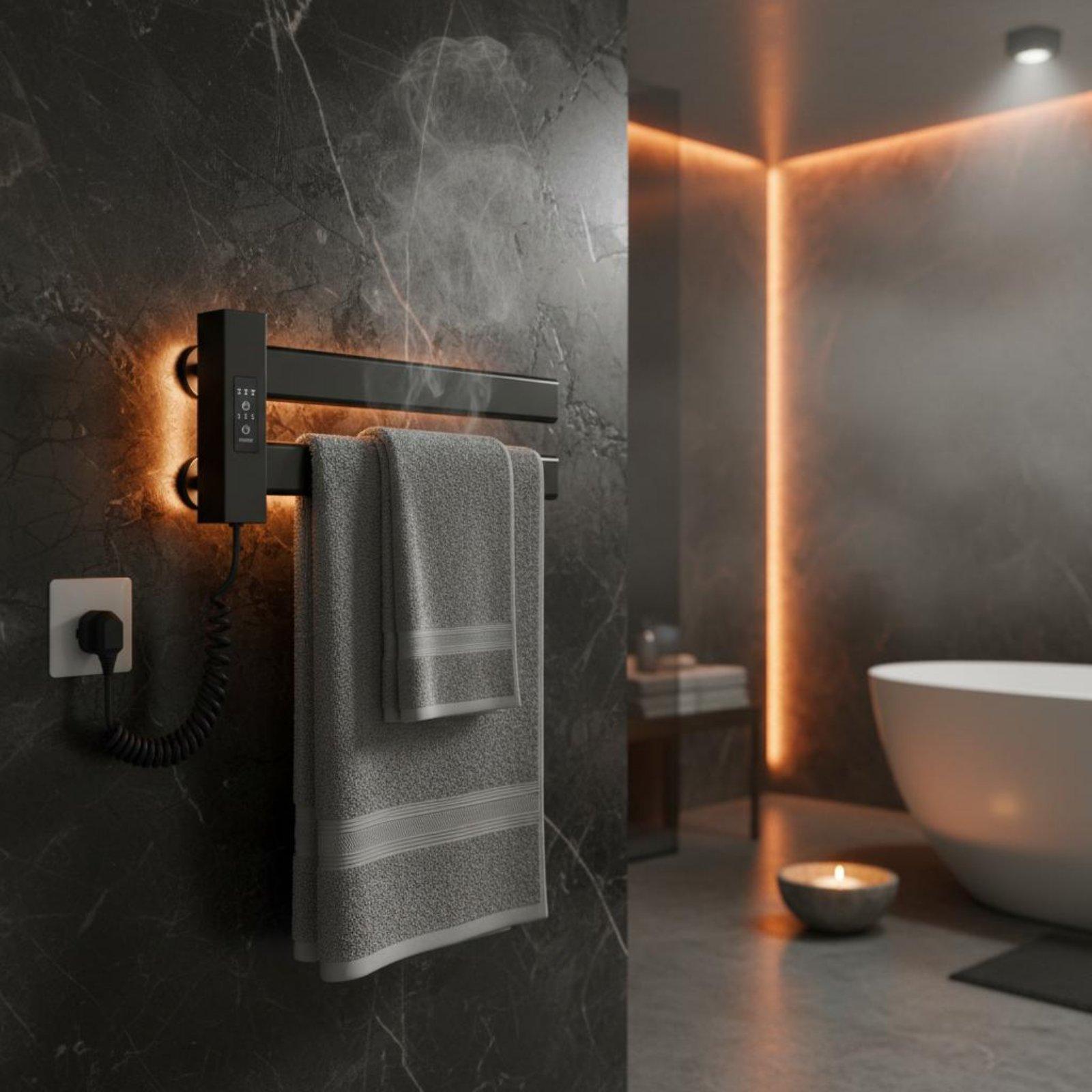 Towel Warmer Electric - Calentador de toallas inteligente de fácil