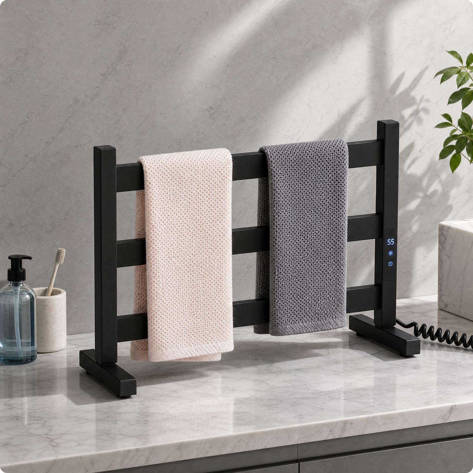 Towel Warmer Electric - Toallero eléctrico de acero inoxidable para