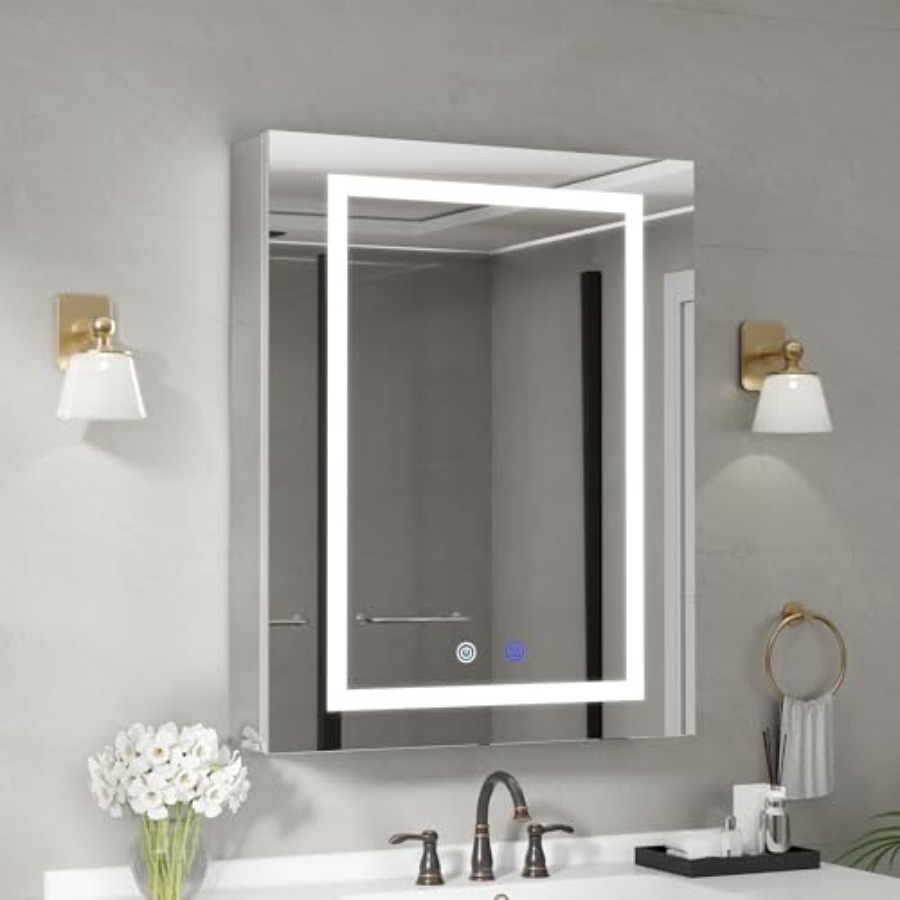 Bathroom Cabinet Mirror - Armario de baño de aluminio con