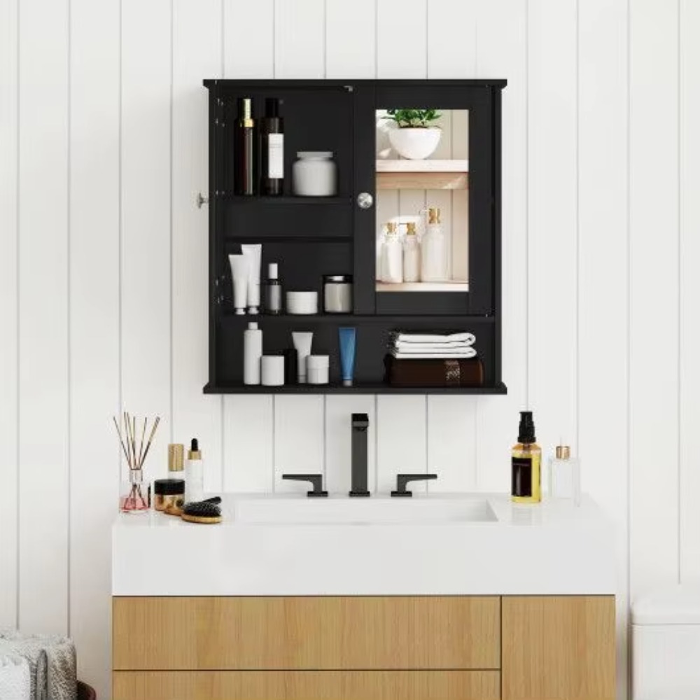 Bathroom Cabinet Mirror - Organizador de Pared para Baño con