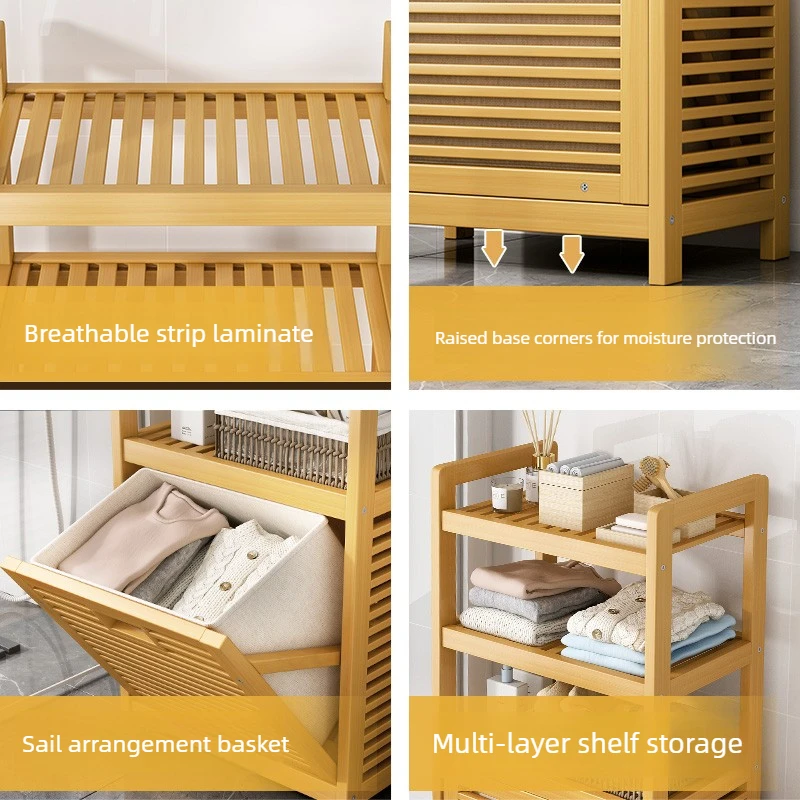 Cesto para Ropa Sucia de Bambú - Home Bathroom Vent reseña y precio