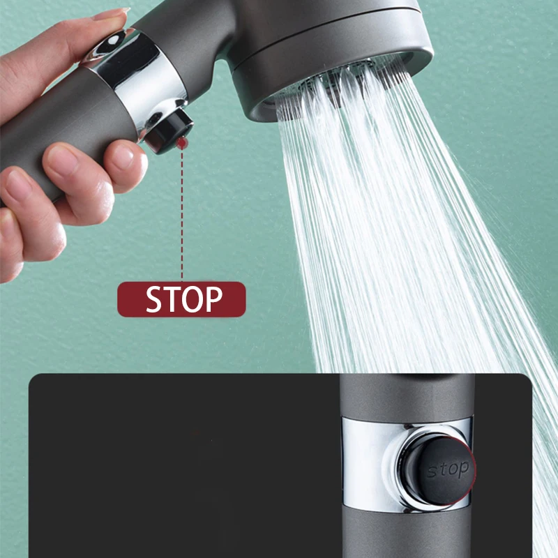 Cabezal de ducha con 3 modos,  - Home Bathroom Water Filter reseña y precio