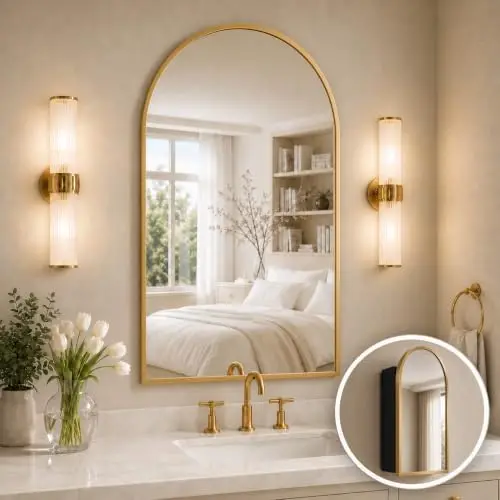 Espejo Arqueado para Botiquín, - Bathroom Cabinet Mirror reseña y precio