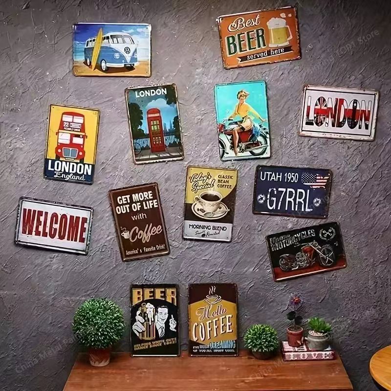 Póster de arte de pared metáli - Home Bathroom Wall Art reseña y precio