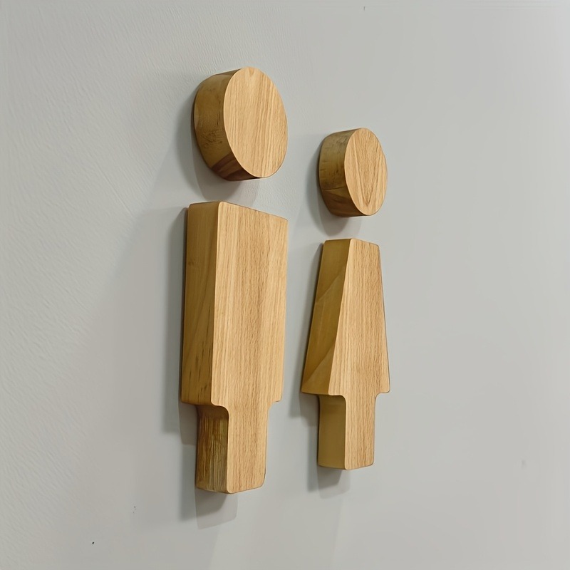 Letrero de baño de madera para - Home Bathroom Gadgets reseña y precio