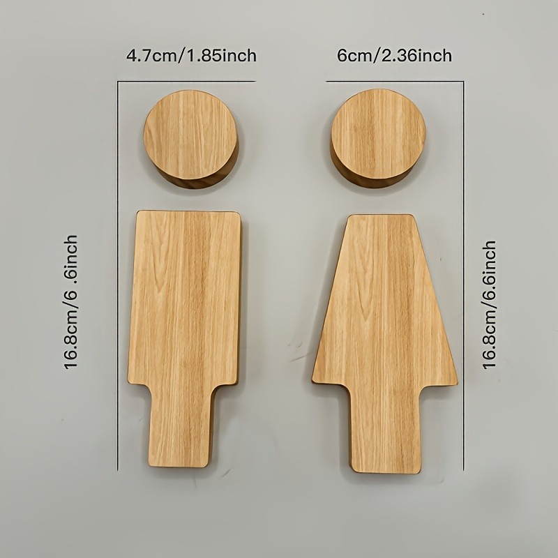 Letrero de baño de madera para - Home Bathroom Gadgets reseña y precio