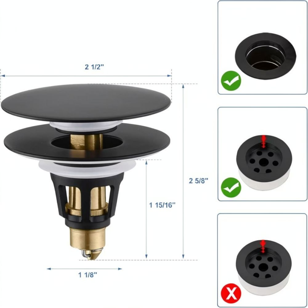 Tapón de desagüe universal par - Home Hardware Bathroom Sinks reseña y precio