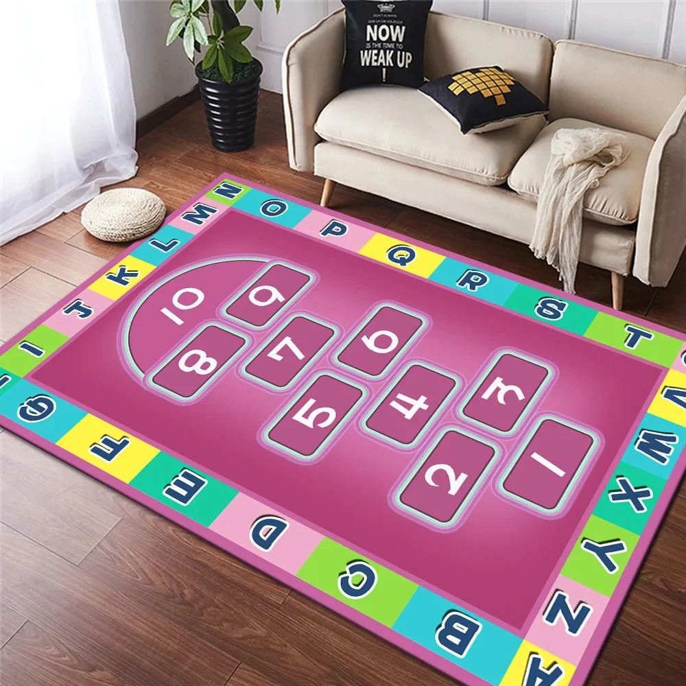 Alfombra con patrón de números - Home Bathroom Layout reseña y precio