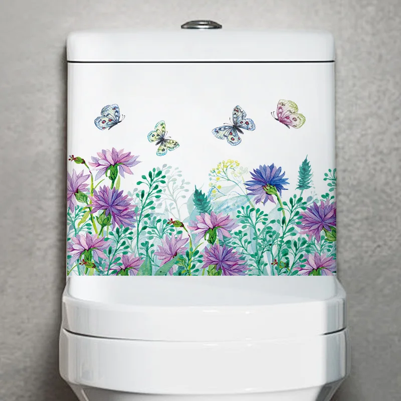 Pegatina de flor de mariposa d - Home Bathroom Layout reseña y precio
