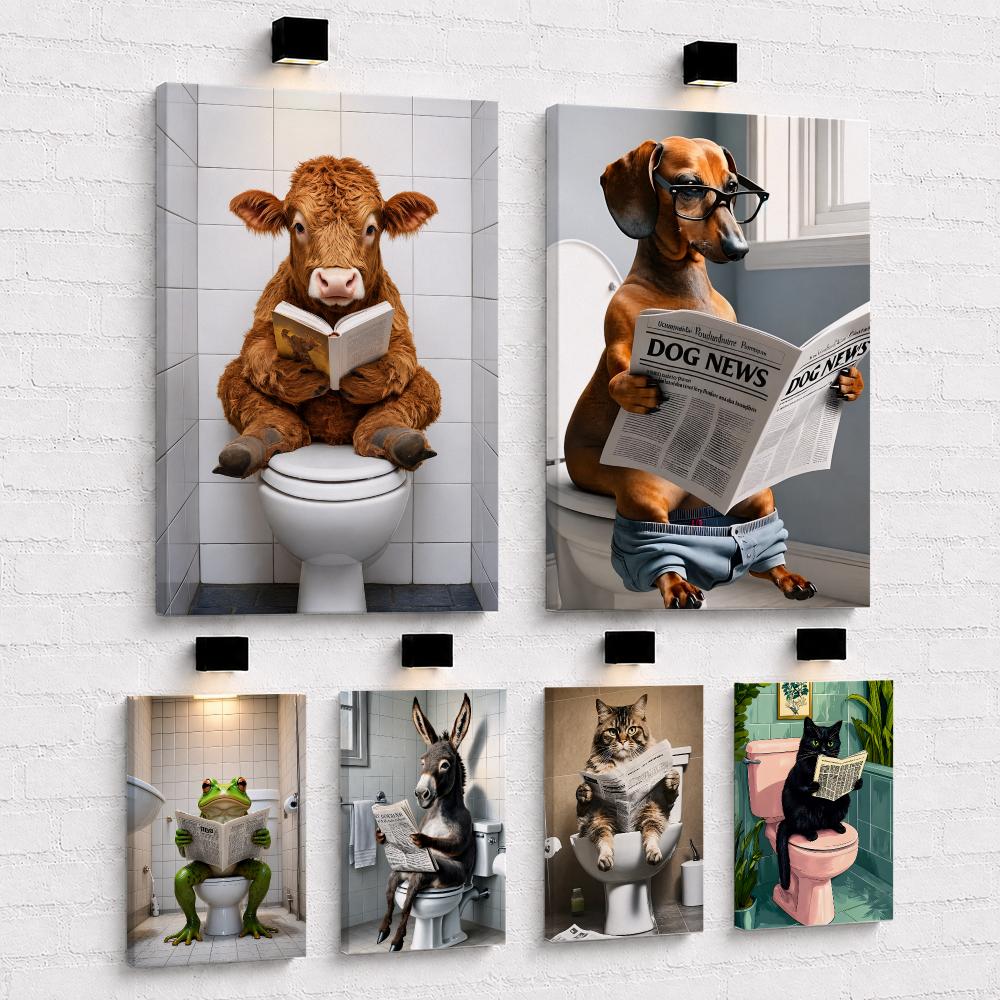 Cuadro Decorativo de Gato Leye - Home Bathroom Wall Art reseña y precio