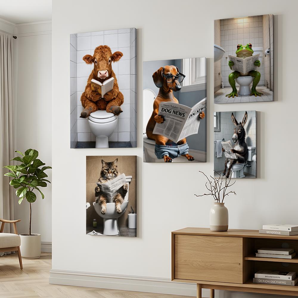 Cuadro Decorativo de Gato Leye - Home Bathroom Wall Art reseña y precio