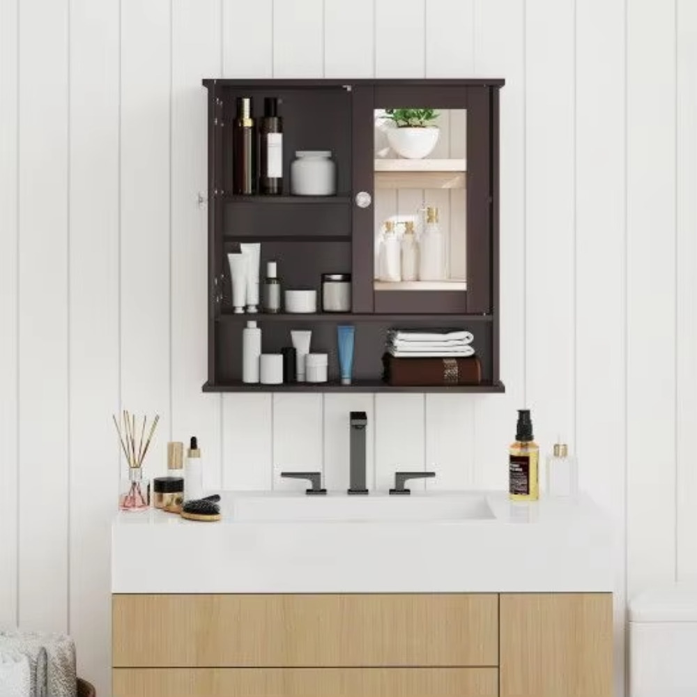 Organizador de Pared para Baño - Bathroom Cabinet Mirror reseña y precio