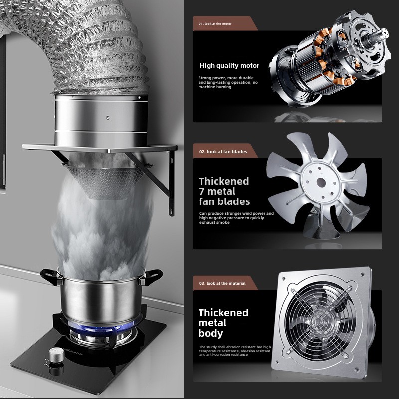 Extractor de aire de 6/8 pulga - Home Bathroom Vent reseña y precio
